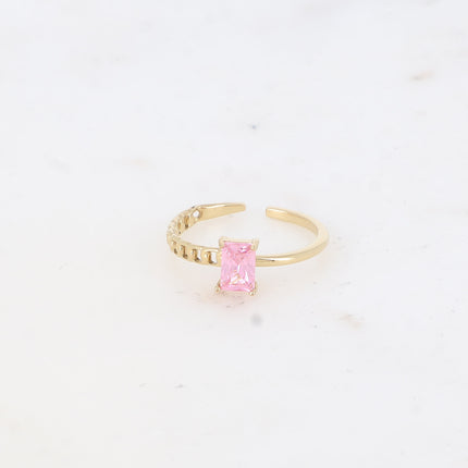 Bague Louania - oxyde de zirconium rectangle