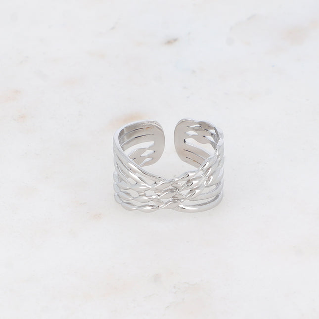 Bague Wendy - lignes entrecroisées