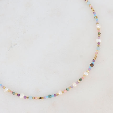 Collier Pricia avec pierres naturelles