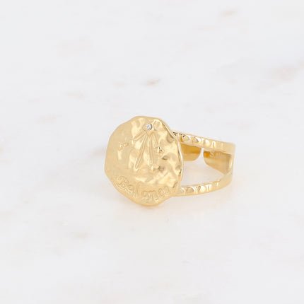 Bague Astro effet martelé
