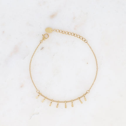 Bracelet aux barres martelées