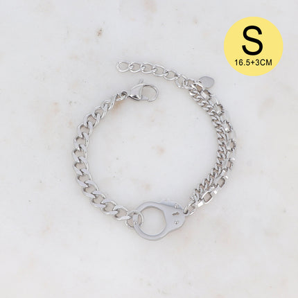 Bracelet Alex S - UNISEX - menotte 16,5+3cm