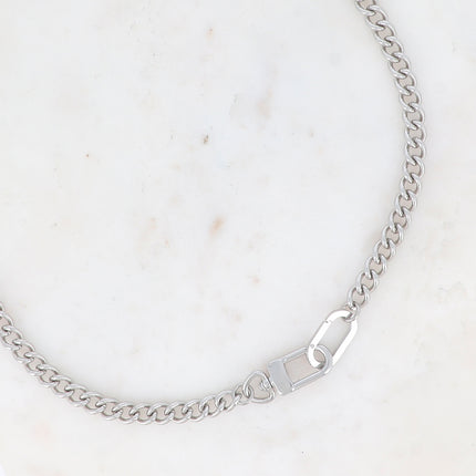 Collier UNISEX - maille gourmette 60CM