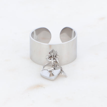 Bague Clara - cadenas et clef