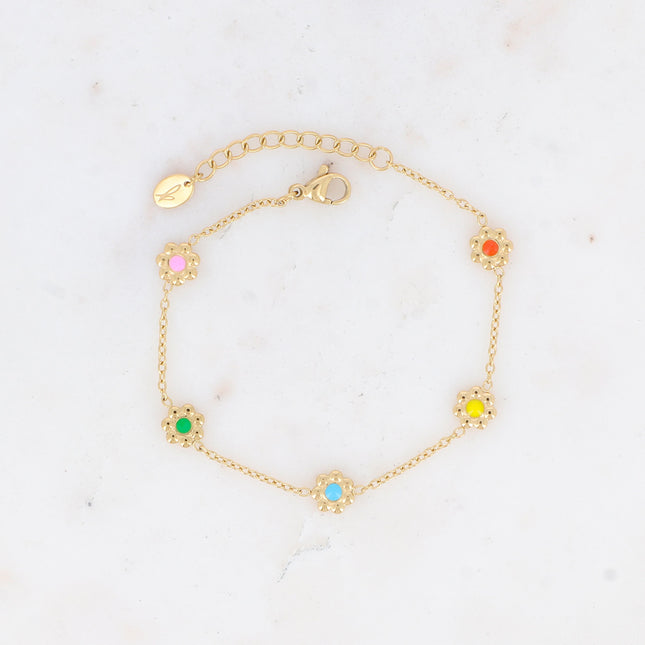 Margueritine Bracelet - Flowers and Enamel