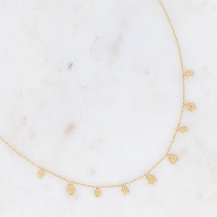 Collier Zia - mini gouttes texturées
