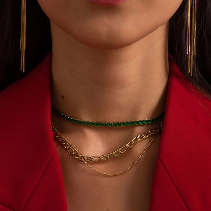 Collier Braiden - 2 rangs