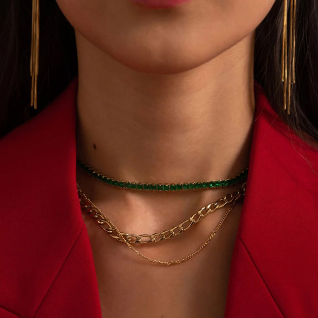 Collier Braiden - 2 rangs