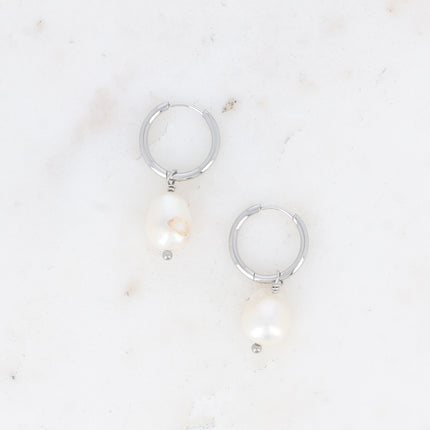 Judicaëlle Creole Earrings - Freshwater Pearls