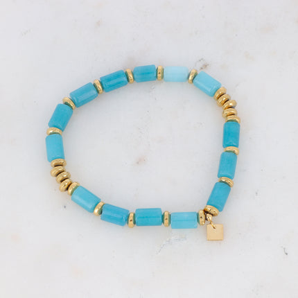 Bracelet élastique avec pierres naturelles
