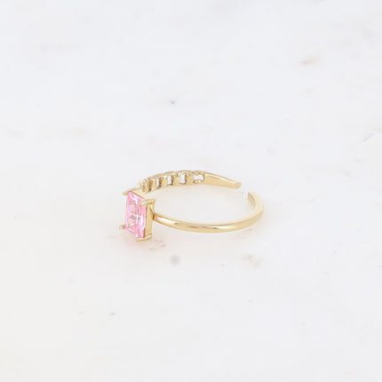 Bague Louania - oxyde de zirconium rectangle