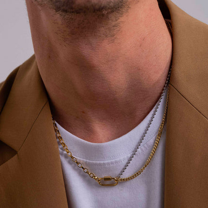 Collier Clyde - UNISEX - 3 mailles et fermoir à vis