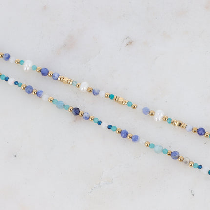 Bracelet Priciane - 2 tours avec pierres naturelles