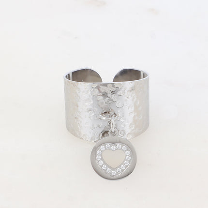 Bague Palia - Coeur et oxydes de zirconium
