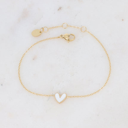 Bracelet Yesenia - coeur émaillé