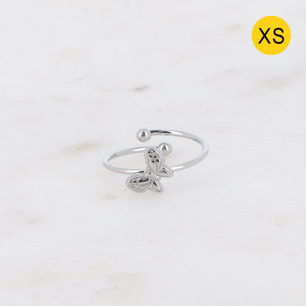 Bague fine Savina XS - papillon texturé