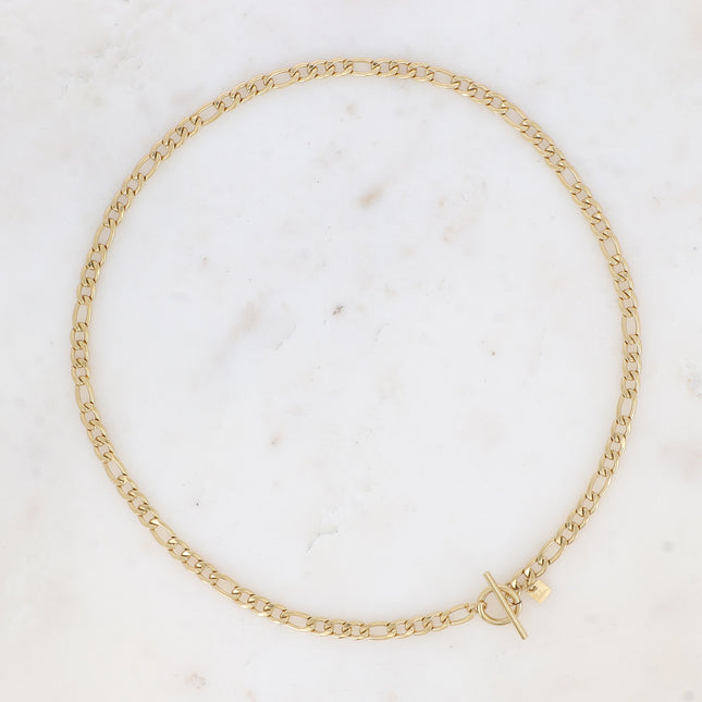 Collier - maille figaro et fermoir cabillot