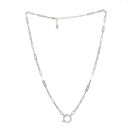 Collier Malita - maille rectangulaire et mousqueton rond