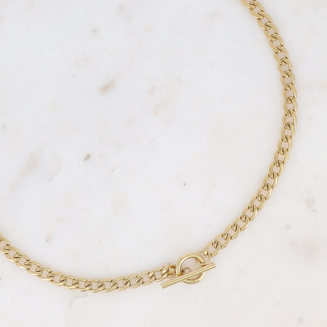 Collier - maille gourmette et fermoir cabillot
