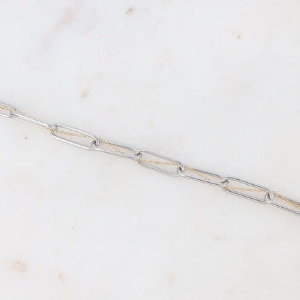 Penellie Bracelet - fine mesh and chain