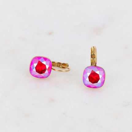 Boucles Béa - cristaux Swarovski® 4470 10mm