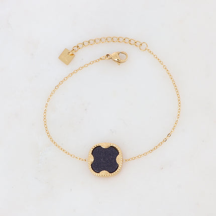 Bracelet Lloyd - pierre naturelle carrée