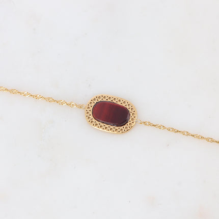 Ambrose bracelet with oval stone