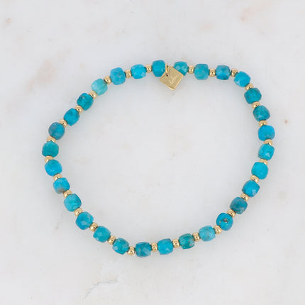 Bracelet Shania élastique avec pierres naturelles