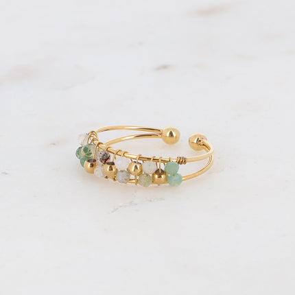 Bague Seth - petites pierres naturelles