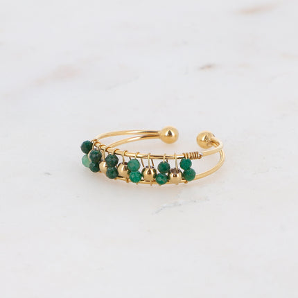 Bague Seth - petites pierres naturelles