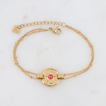 Calandra Bracelet - Star Medallion and Zirconium