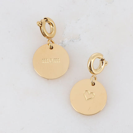 Charm Moma - pampille mom et coeur