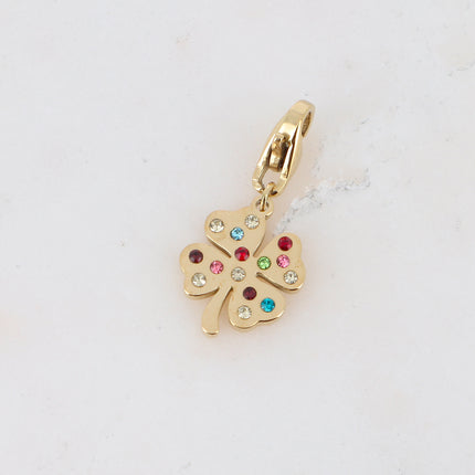 Charm Selly avec trèfle serti de zirconiums