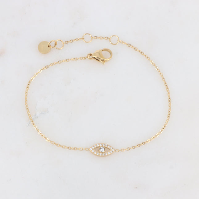 Bracelet Oulila - un petit oeil serti de zirconiums