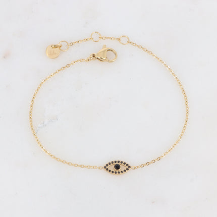Bracelet Oulila - un petit oeil serti de zirconiums