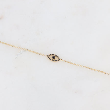 Bracelet Oulila - un petit oeil serti de zirconiums