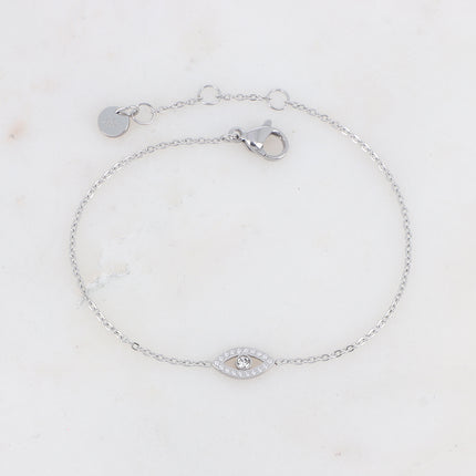 Bracelet Oulila - un petit oeil serti de zirconiums