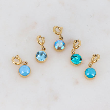 Charm Cassy doré - cristaux Swarovski®