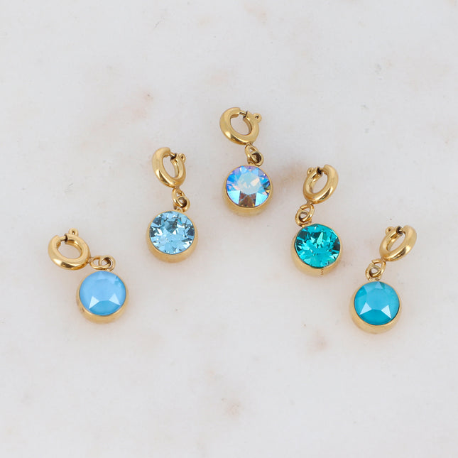 Charm Cassy doré - cristaux Swarovski®