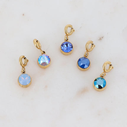 Charm Cassy doré - cristaux Swarovski®