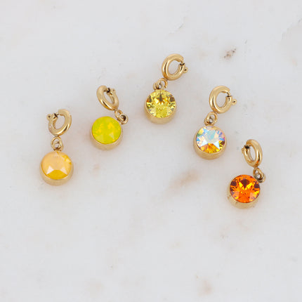 Charm Cassy doré - cristaux Swarovski®