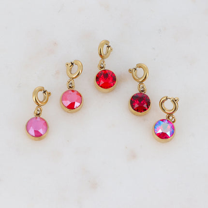 Charm Cassy doré - cristaux Swarovski®