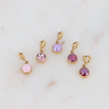 Charm Cassy doré - cristaux Swarovski®