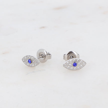 Youlia stud earrings - Zirconium eye