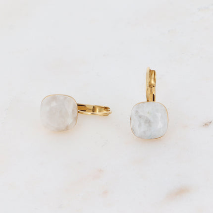 Boucles Béa Stone - pierre naturelle