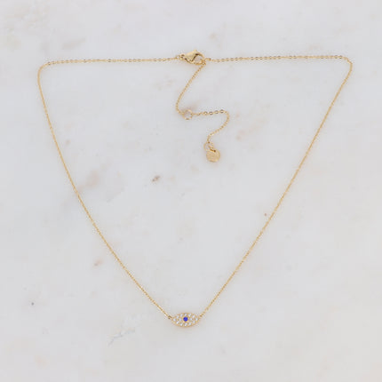 Collier Youlia - oeil serti d'oxydes de zirconiums