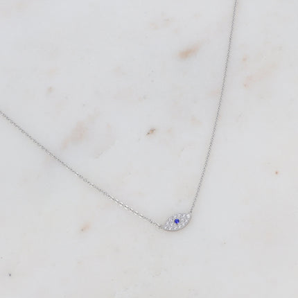 Collier Youlia - oeil serti d'oxydes de zirconiums