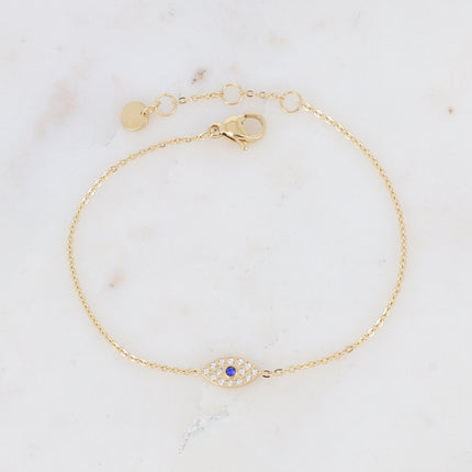 Bracelet Youlia - oeil serti d'oxydes de zirconiums