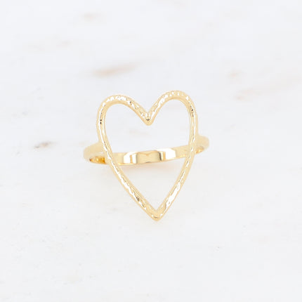 Bague Heavy - coeur ajouré