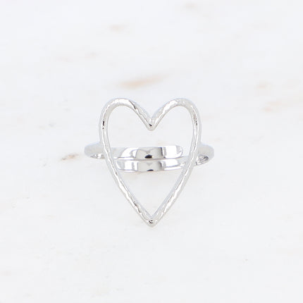 Bague Heavy - coeur ajouré